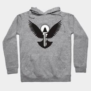 Black Dove with Key Hoodie